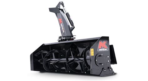 meteor skid steer snow blowers|mk martin meteor snow blowers.